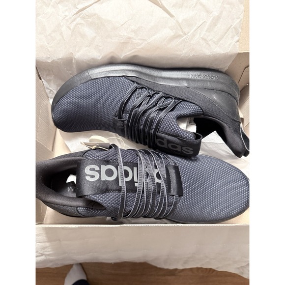 Men's New In Box Adidas Black Lite Racer Adapt 7.0 Size 10.5